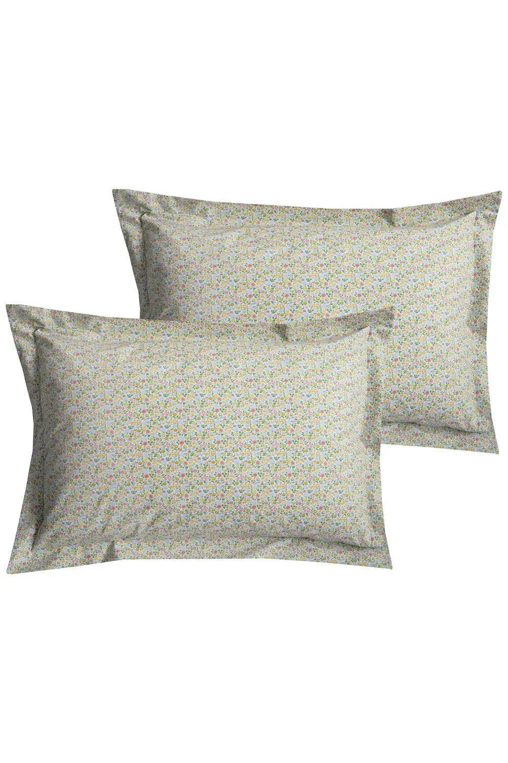 Set of Two Oxford Pillowcases made with Liberty Fabric ASTRID NIVA