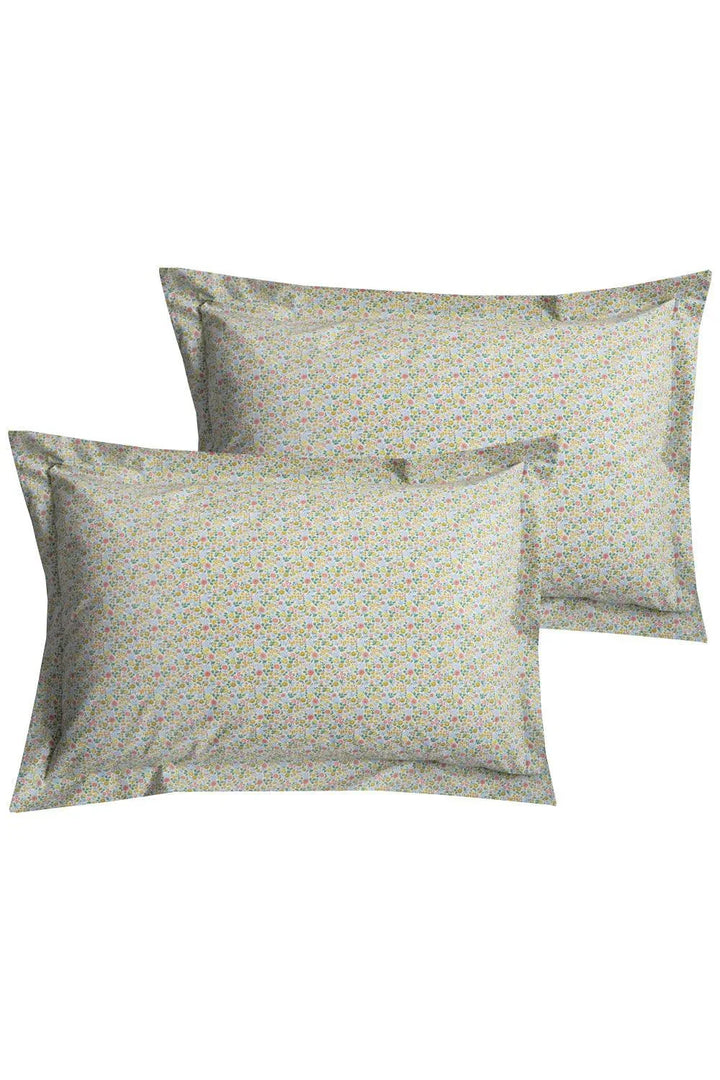 Set of Two Oxford Pillowcases made with Liberty Fabric ASTRID NIVA