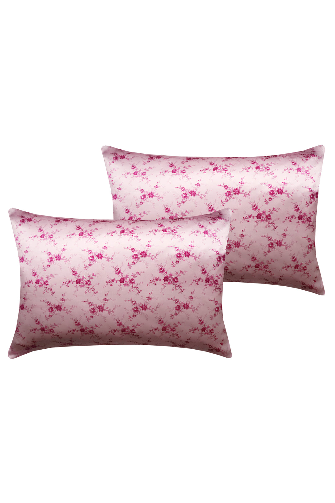 Bridgerton Silk Pillowcase made with Liberty Fabric AMELIE LUISE PINK