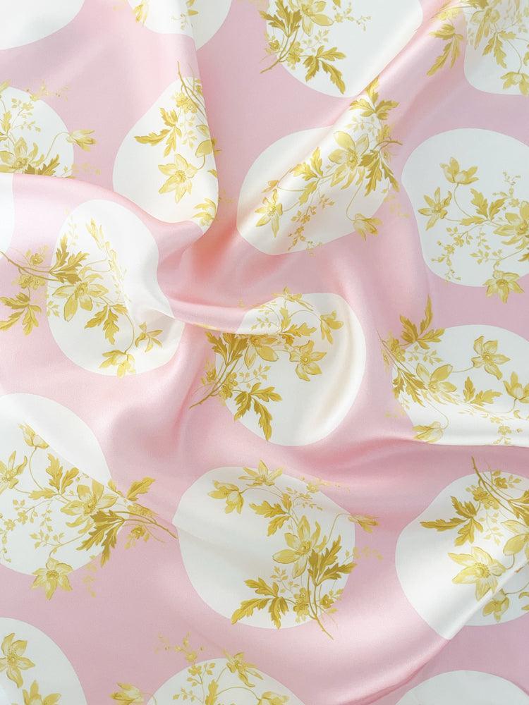 Silk Pillowcase made with Liberty Fabric POSEY POLKA - Coco & Wolf