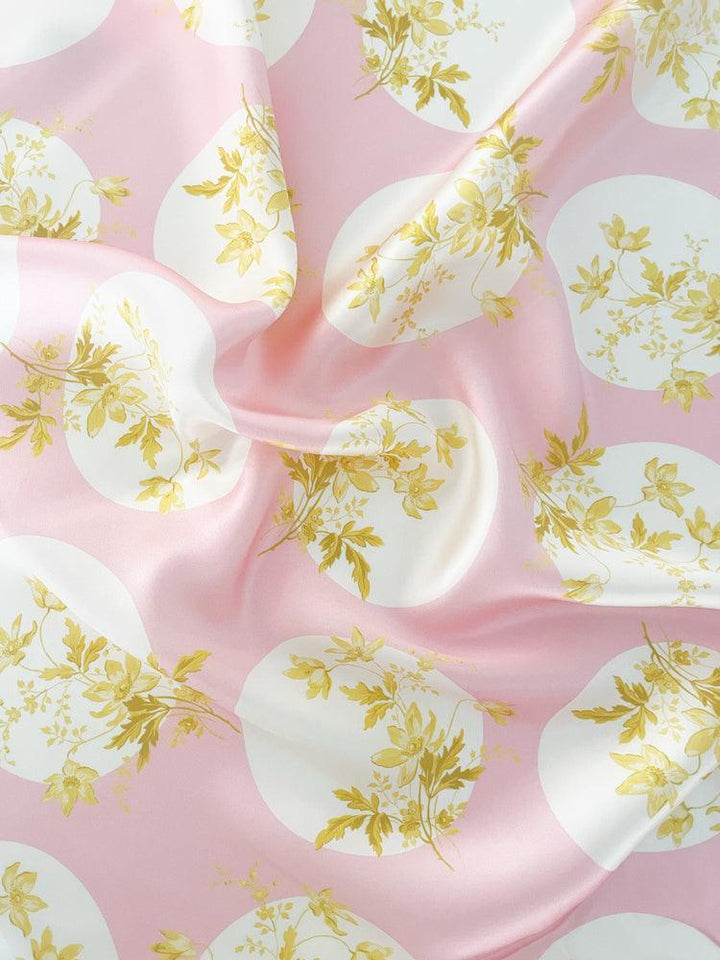 Silk Pillowcase made with Liberty Fabric POSEY POLKA - Coco & Wolf