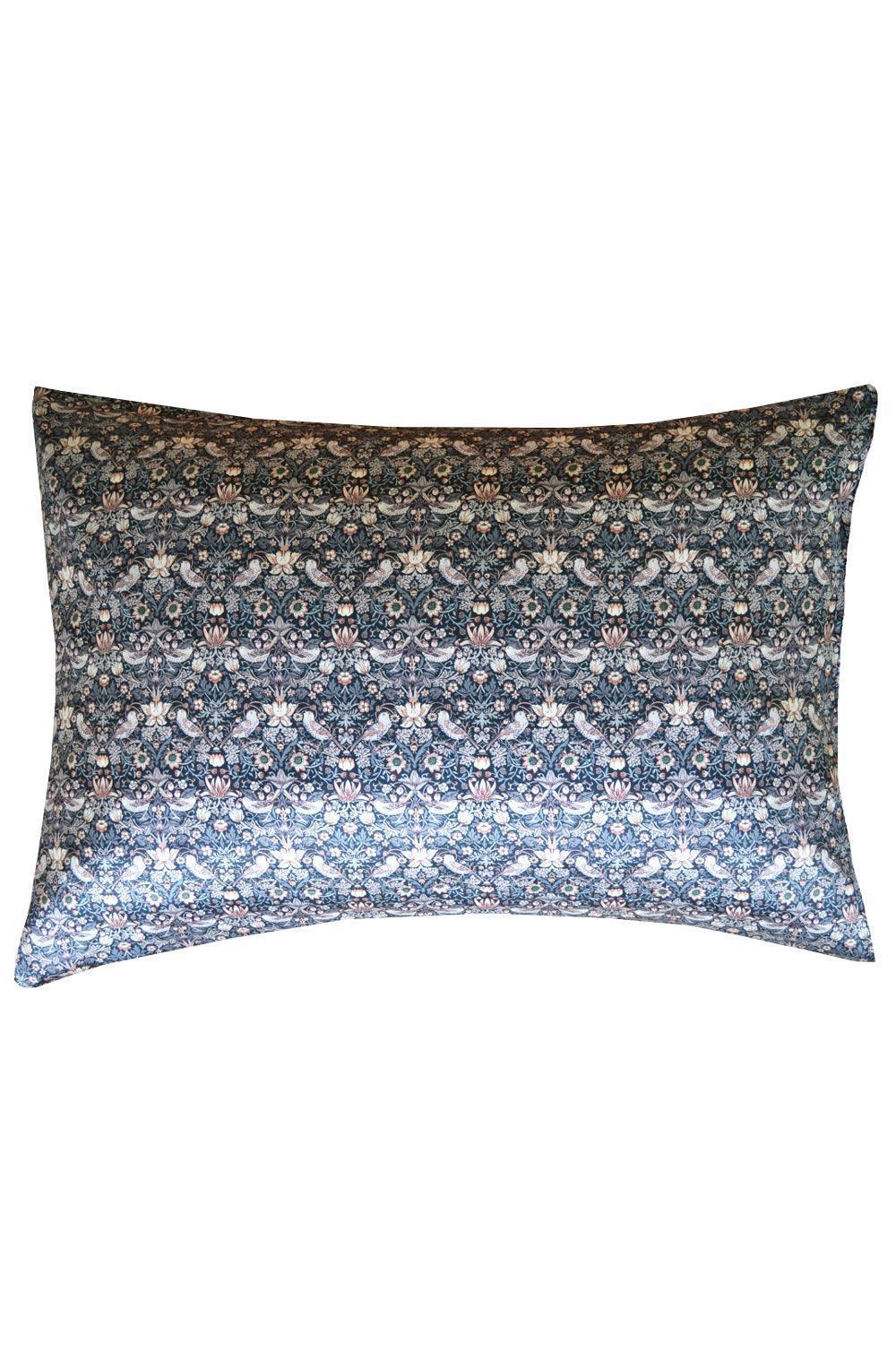 Silk Pillowcase made with Liberty Fabric STRAWBERRY THIEF - Coco & Wolf