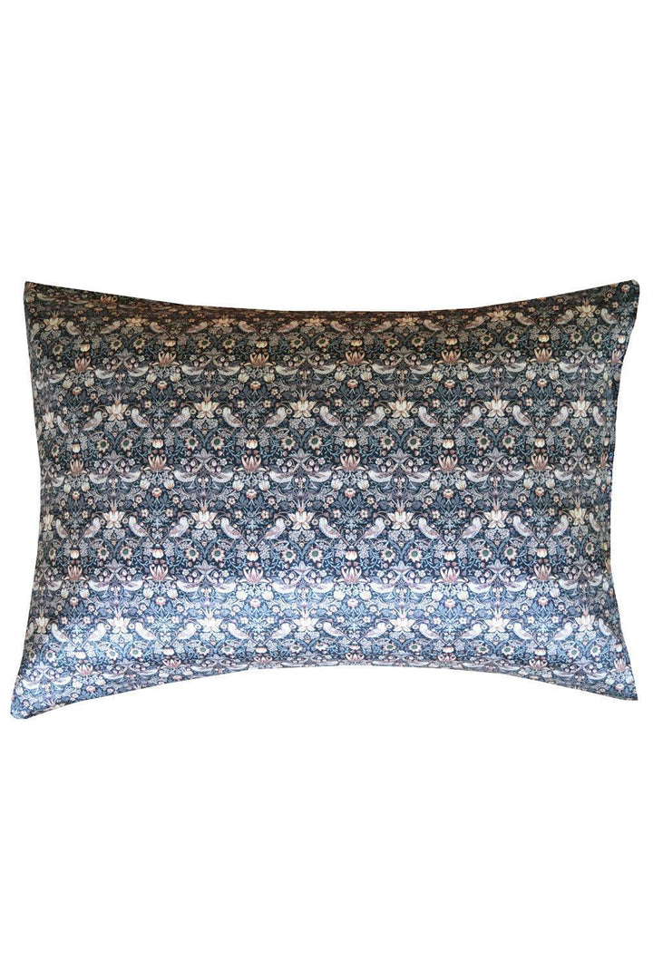 Silk Pillowcase made with Liberty Fabric STRAWBERRY THIEF - Coco & Wolf