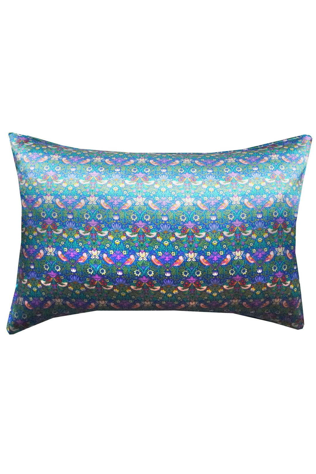 Silk Pillowcase made with Liberty Fabric STRAWBERRY THIEF - Coco & Wolf