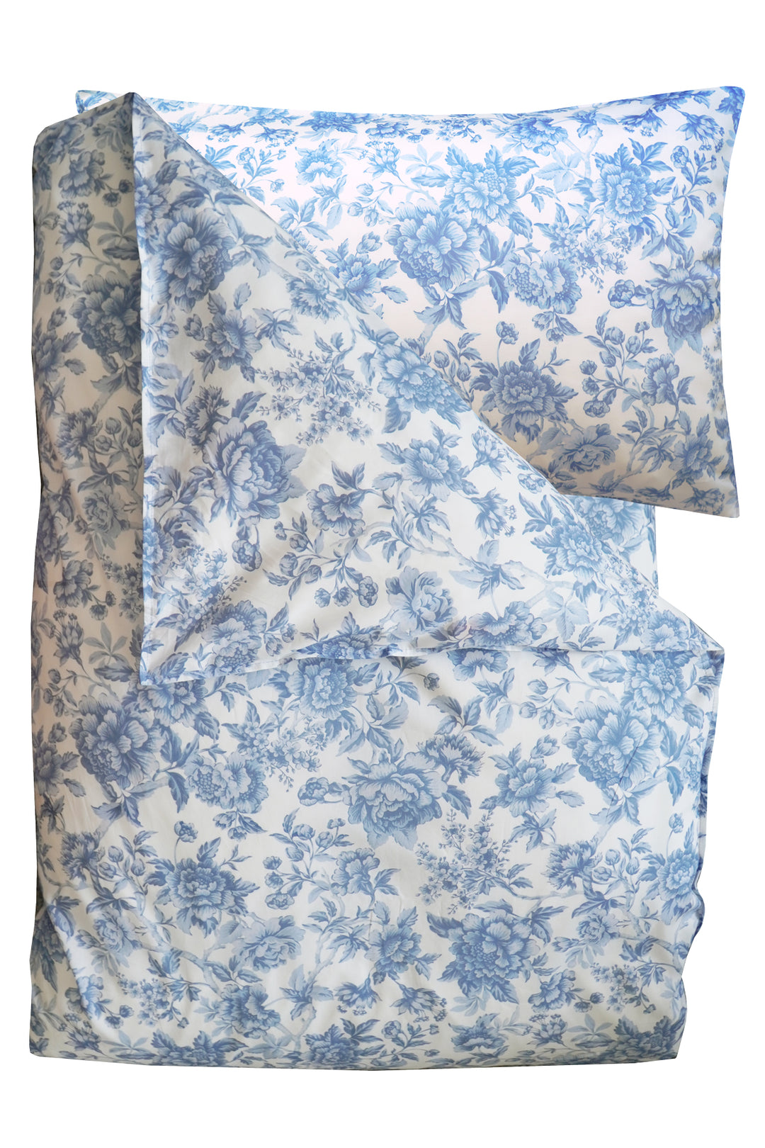 Bridgerton Duvet Set made with Liberty Fabric REGENCY TRAIL CHINA BLUE