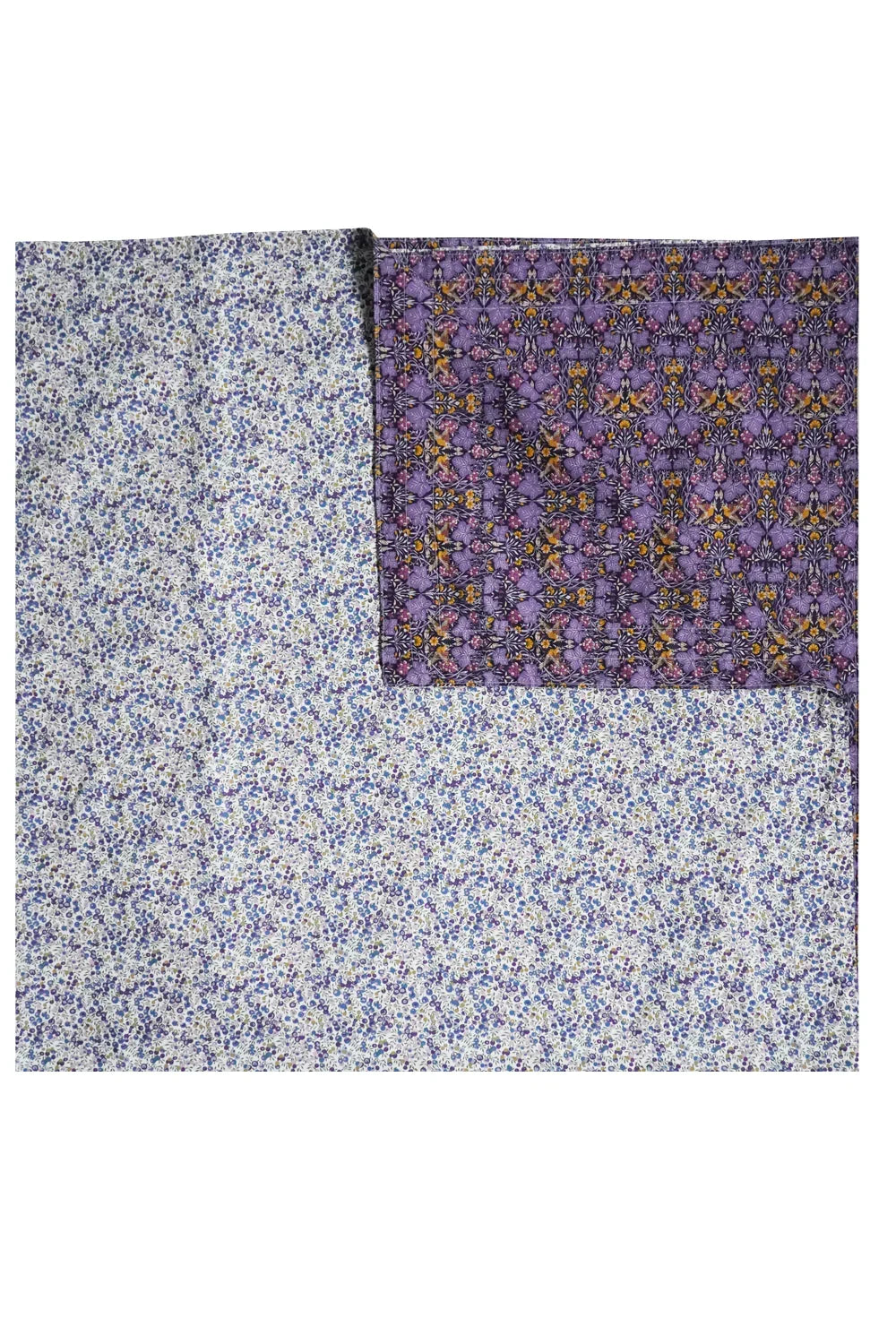 Reversible Tablecloth made with Liberty Fabric WILTSHIRE BUD GRAPE & VINE THIEF - Coco & Wolf