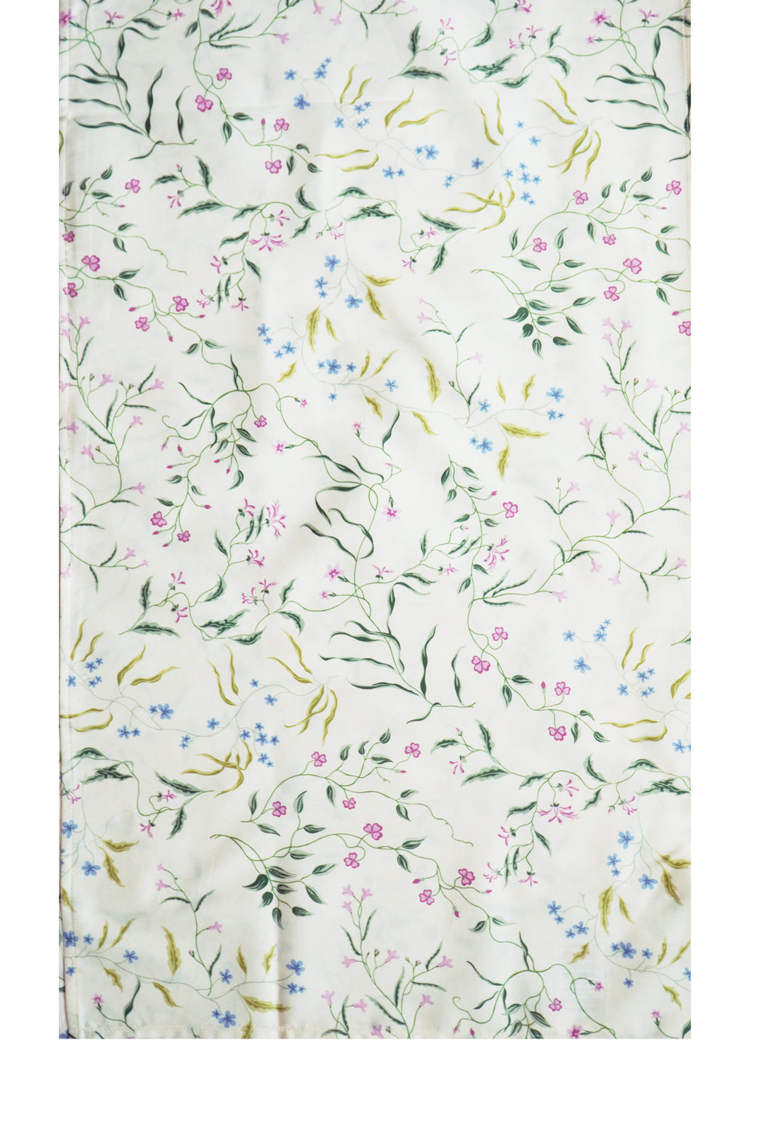 Bridgerton Stitch Edge Tablecloth Runner made with Liberty Fabric REGAL BLOSSOM GREEN