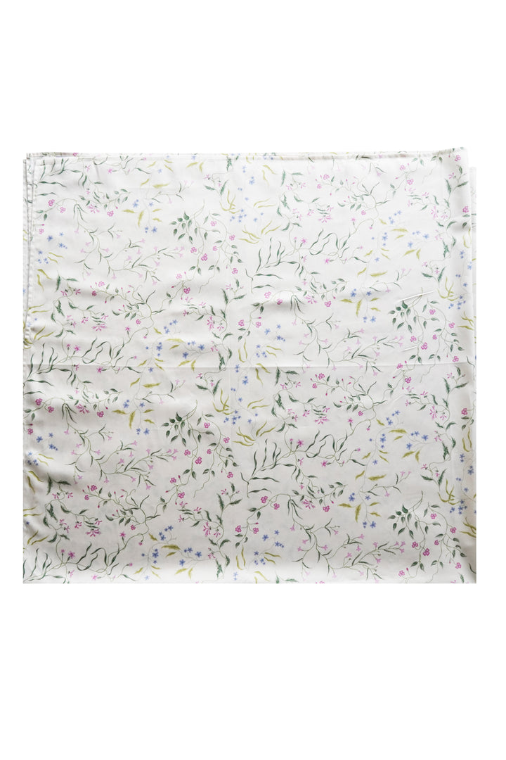 Bridgerton Stitch Edge Tablecloth made with Liberty Fabric REGAL BLOSSOM GREEN