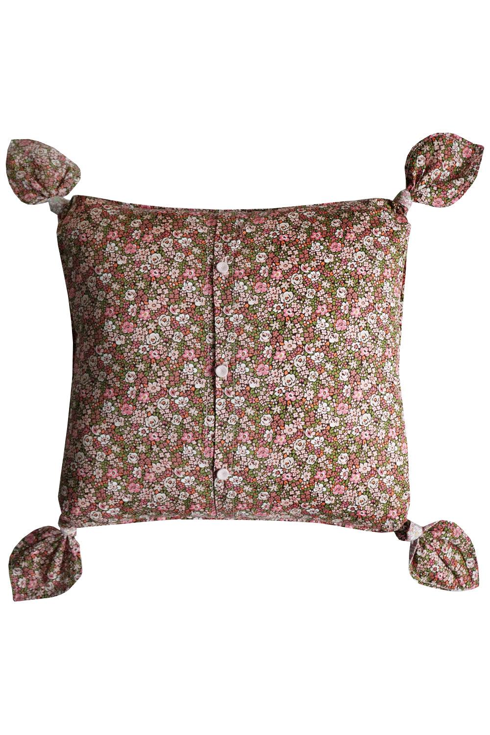Tie Corner Cushion made with Liberty Fabric ALICE W