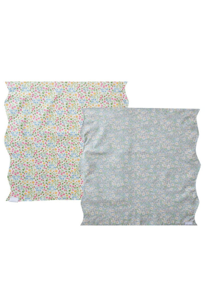 Reversible Wavy Napkin Set made with Liberty Fabric ALICE W & LITTLE MIRABELLE - Coco & Wolf