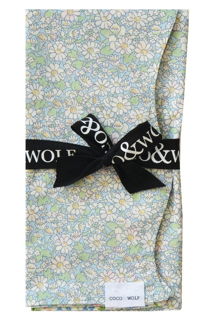 Reversible Wavy Napkin Set made with Liberty Fabric ALICE W & LITTLE MIRABELLE - Coco & Wolf