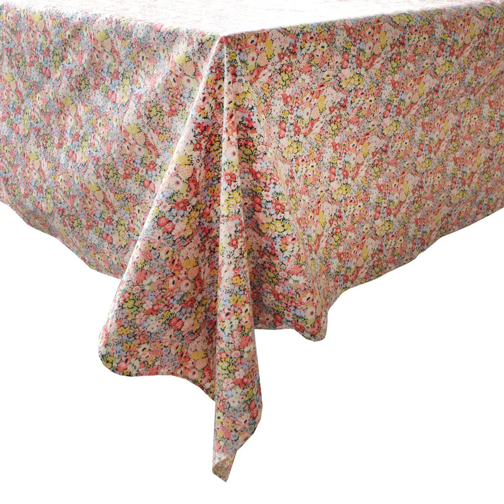 Reversible Wavy Tablecloth made with Liberty Fabric THORPE HILL & JUNE'S MEADOW - Coco & Wolf